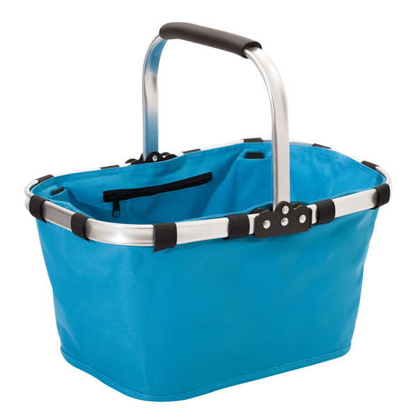 Salem foldable shopping basket, light blue photo