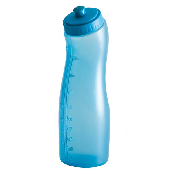 1000 ml Bent water bottle, blue photo