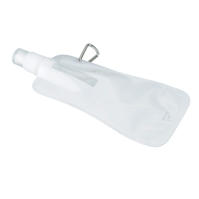 480 ml Extra Flat foldable water bottle, white photo