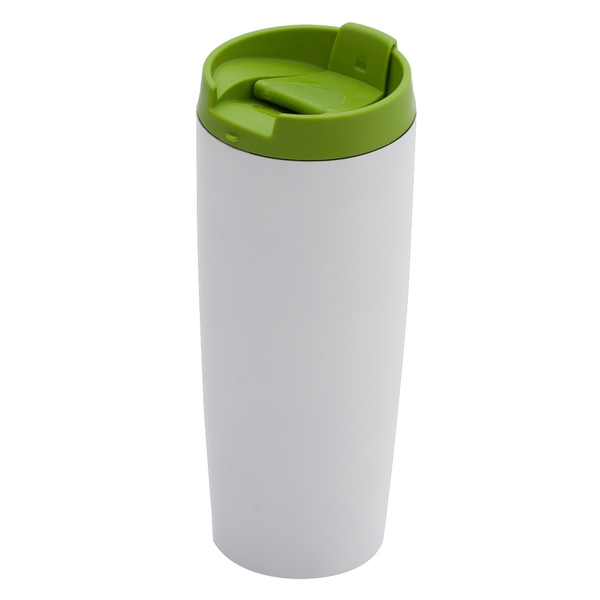 390 ml Fresvik insulated mug, green/white photo