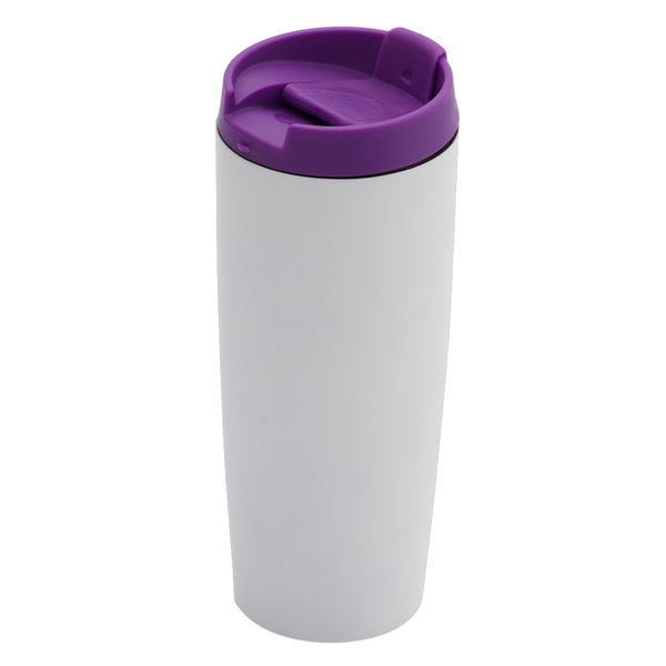 390 ml Fresvik insulated mug, violet/white photo