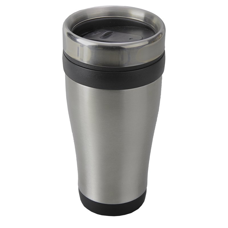 430 ml Boden insulated mug, black/silver photo