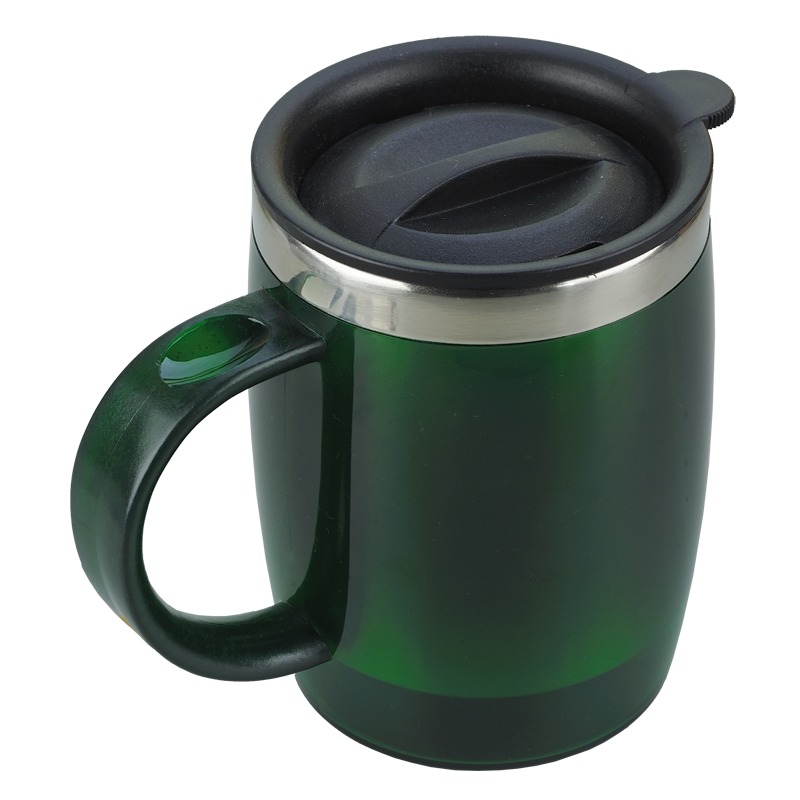 400ml Barrel insulated mug, green photo