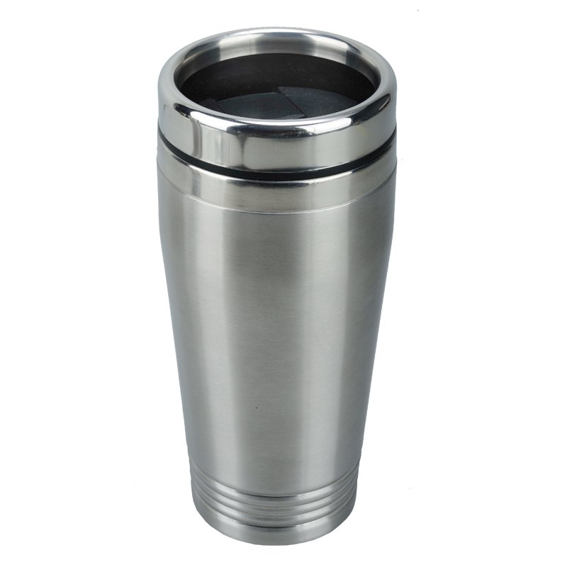 380 ml Landskrona insulated mug, silver/black photo