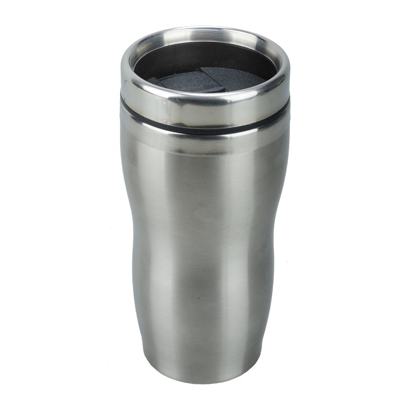 380 ml Sudbury insulated mug, silver/black photo