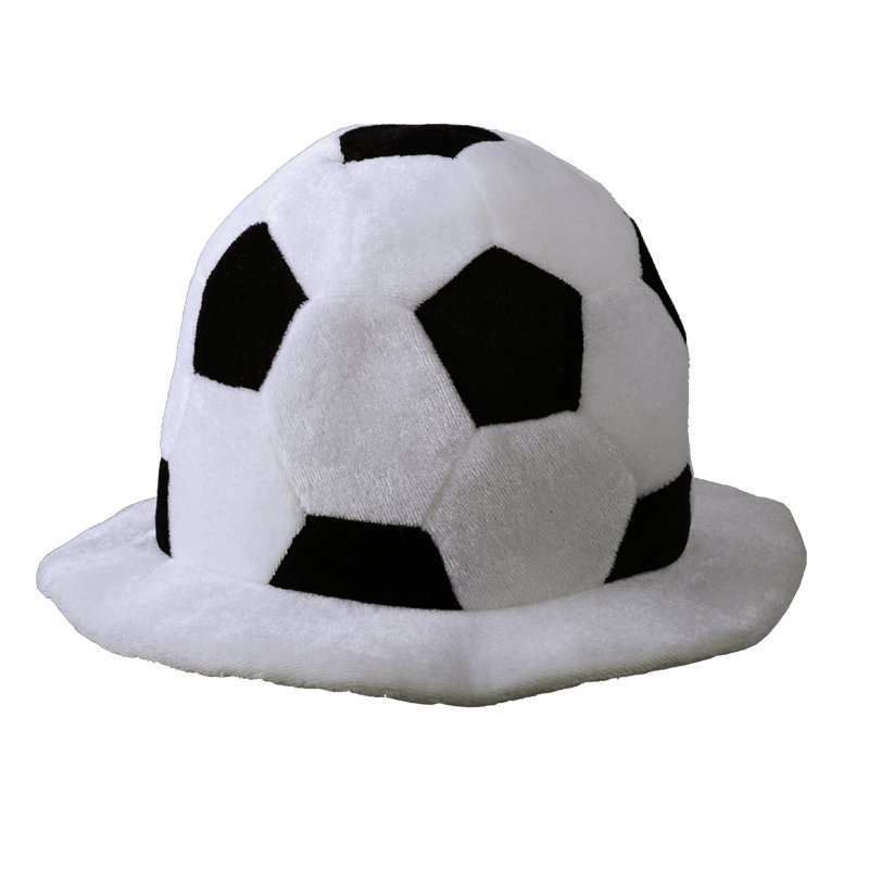 Fan's hat, black/white photo
