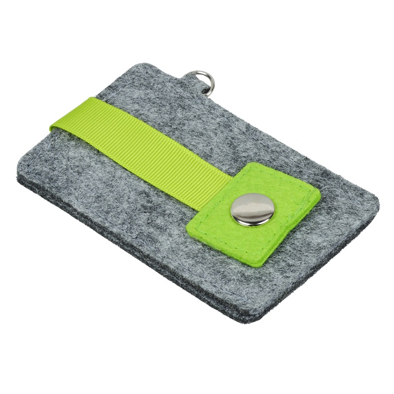 Eco-Sense felt key holder, green/grey photo