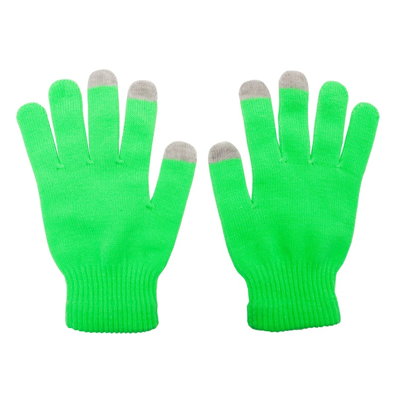 Touch Control screen gloves, green photo