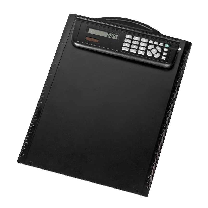 Meetingmate clipboard with calculator, black photo